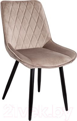 Стул AksHome Nika (бежевый велюр HLR-08/черный)