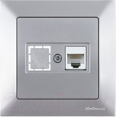 Розетка Mutlusan Daria 2120 136 0182 (серебристый)