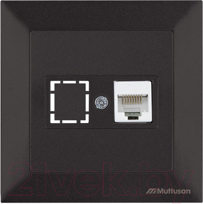 Розетка Mutlusan Daria 2120 136 0184 (черный)