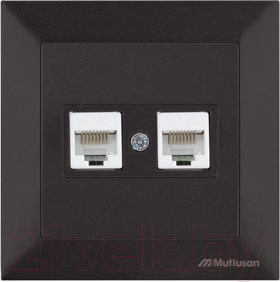 Розетка Mutlusan Daria 2120 138 0184 (черный)