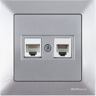 Розетка Mutlusan Daria 2120 139 0182 (серебристый)