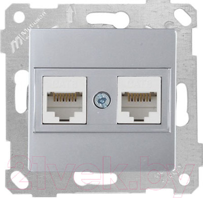 Розетка Mutlusan Rita 2200 141 0182 (серебристый)