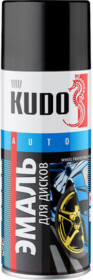 Эмаль автомобильная Kudo Для дисков (520мл, черный)