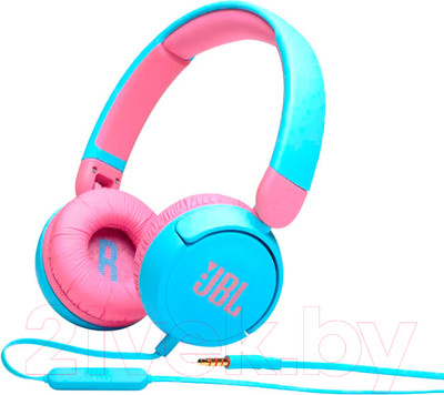 Наушники детские JBL JR310 / JR310BLU (голубой/розовый)