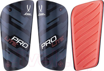 Щитки футбольные Jogel Prolite (L, черный/красный)