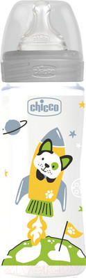Бутылочка для кормления Chicco Well-Being Uni с силиконовой соской / 340728588 (330мл)