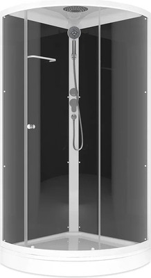 Душевая кабина Domani-Spa Simple 99 / DS01Sm99LBT00 (черный/тонированное стекло)
