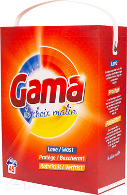 Стиральный порошок GAMA Regular Универсальный в коробке (2.925кг)