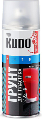Грунтовка Kudo Auto Для пластика (520мл, прозрачный)