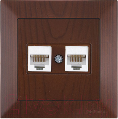 Розетка Mutlusan Daria 2120 138 0157 (орех)