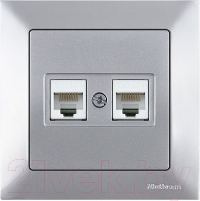 Розетка Mutlusan Daria 2120 138 0182 (серебристый)