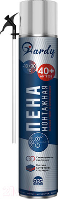 Пена монтажная HARDY 40 Бытовая Всесезонная (1л)