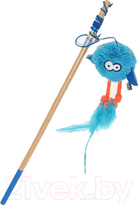 Игрушка для кошек EBI Удочка дразнилка Jumpy / 408/441305 (голубой)