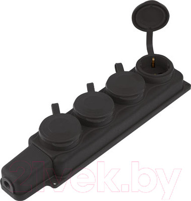 Розетка штепсельная Юпитер JP7601-04 (черный)