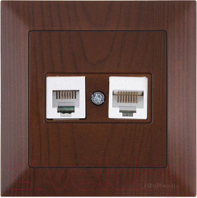 Розетка Mutlusan Daria 2120 139 0157 (орех)