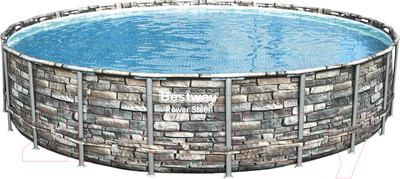 Каркасный бассейн Bestway Power Steel 56889 (671x132, с фильтр-насосом и лестницей)
