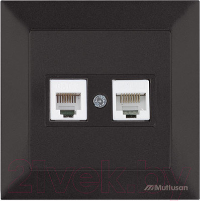 Розетка Mutlusan Daria 2120 139 0184 (черный)