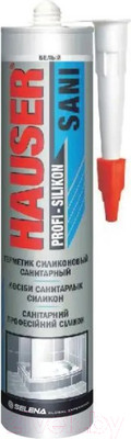 Герметик силиконовый Hauser Sani (260мл, белый)