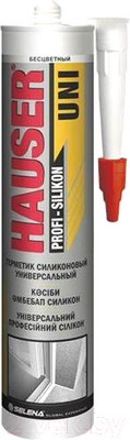 Герметик силиконовый Hauser Uni (260мл, прозрачный)