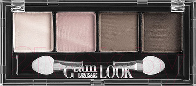 Палетка теней для век LUXVISAGE Glam Look тон 01 4-х цветные (4г)