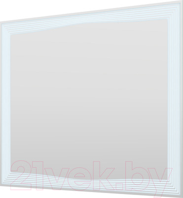 Зеркало Пекам Lines 100x80 / Lines-100x80d (с подсветкой, с сенсором на взмах руки)