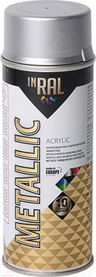 Лак Inral Metallic Spray 26-7-8-005 (400мл, серебристый)