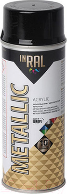Лак Inral Metallic Spray 26-7-8-004 (400мл, черный)