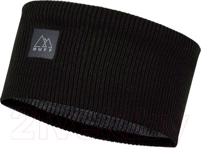 Повязка на голову Buff Crossknit Headband Solid Black (126484.999.10.00)