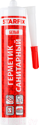 Герметик силиконовый Starfix SM-57866 (300мл, белый)