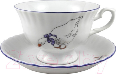 Чашка с блюдцем Cmielow i Chodziez Iwona Гусь / E280-8202I0A