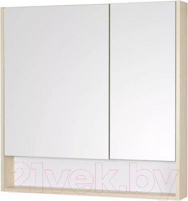 Шкаф с зеркалом для ванной Акватон Сканди 90 (1A252302SDB20)