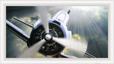 Картина Декарт Самолет с пропеллером 8Л2713 (в раме)