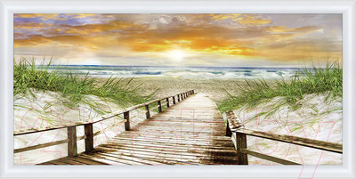 Картина Декарт Дорожка на пляже 8Л2814 (в раме)
