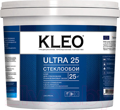 Клей для обоев KLEO Ultra Стеклообои (5кг)