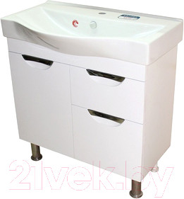 Тумба под умывальник СанитаМебель Эмили-601.800 (белый)