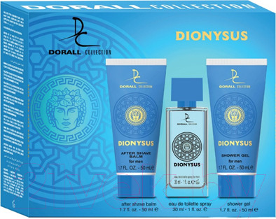 Парфюмерный набор Dorall Collection Dionysus Туалетная вода+гель для душа+бальзам после бритья (30мл+50мл+50мл)