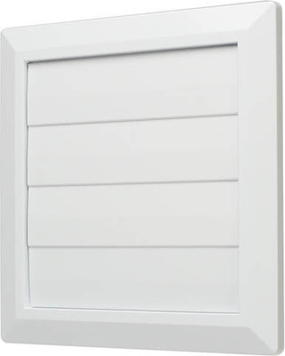 Решетка вентиляционная Storm RG-1717-F100 с гравитационными жалюзи и фланцем (170x170)