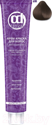 Крем-краска для волос Constant Delight Crema Colorante с витамином С 6/00 (100мл, темно-русый натуральный экстра)