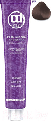 Крем-краска для волос Constant Delight Crema Colorante с витамином С 6/67 (100мл, темно-русый шоколадно-медный)
