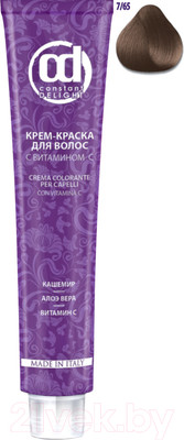 Крем-краска для волос Constant Delight Crema Colorante с витамином С 7/65 (100мл, средне-русый шоколадно-золотистый)