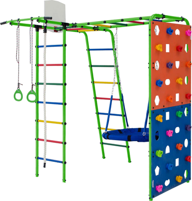 Игровой комплекс Формула здоровья Street 2 (салатовый/радуга)