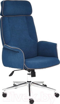 Кресло офисное Tetchair Charm флок (синий)