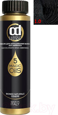 Масло для окрашивания волос Constant Delight Olio-Colorante без аммиака 1.0 (50мл, черный)