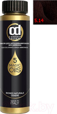Масло для окрашивания волос Constant Delight Olio-Colorante без аммиака 5.14 (50мл, каштаново-русый сандре бежевый)