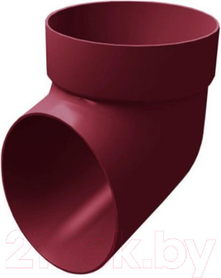 Колено трубы водосточной Grand Line ПВХ сливное RAL 3005 (бордовый)