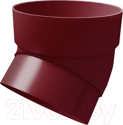 Колено трубы водосточной Grand Line ПВХ 45 градусов RAL 3005 (бордовый)