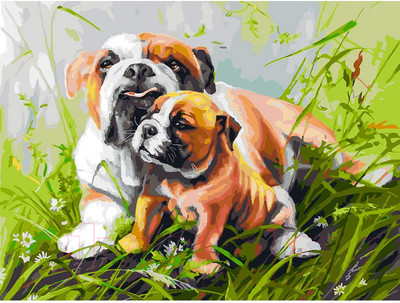 Картина по номерам БЕЛОСНЕЖКА Гордая мамаша / 346-AS