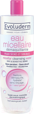 Мицеллярная вода Evoluderm Dry & Sensitive Skin (250мл)