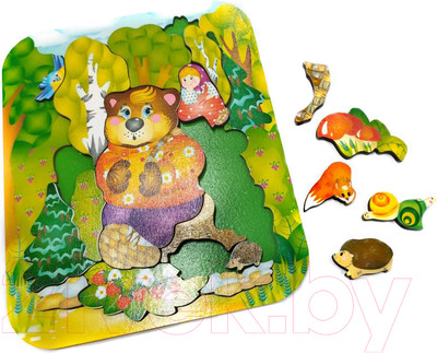 Пазл Нескучные игры Маша и Медведь / 8287