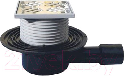 Трап для душа HL Ду 40х50 / HL510N (вертикальный с гидрозатвором)